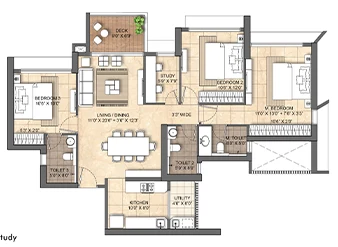 3 BHK Ruparel Jewel