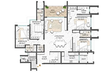 4 BHK Ruparel Jewel