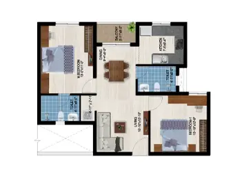 2 BHK Godrej Horizon