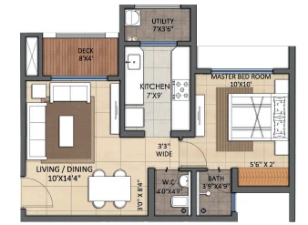 1 BHK Godrej Aqua Retreat