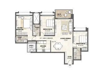 3 BHK Lodha Azur